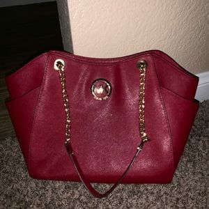 Burgundy Michael Kors Purse